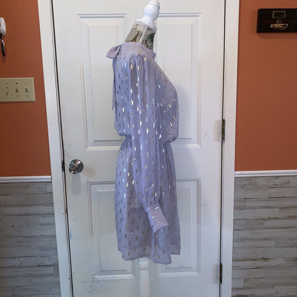 Adorable NWT ModCloth Chiffon You Mock Neck Dress - Picture 5 of 9